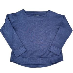 Betsey Johnson Performance Animal Print Pull-Over Sweatshirt Size L